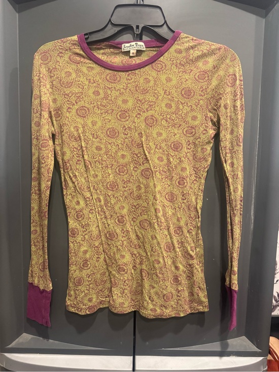 Lucky Brand Tops - Vintage Y2K Lucky Tees Brand Women's Long-Sleeve Printed Top